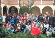 Meeting of laity and priests in front of the Icon of Love