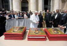 The Blessing of Twelve Icons by Pope Francis on 18 May 2016