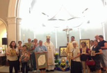 St Mary’s OLPH Mission, Bishop Bryan Bayda preach, and reflect on the beautiful Icon of Love