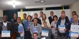 Diploma for media studies at St. Alphonsus University in Bogotá