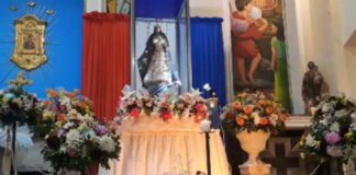 The Virgin of Caacupé visits the Redemptorists on their anniversary