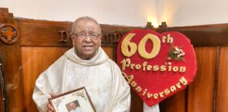 Fr Shanti Abeyasingha’s 60th anniversary of profession