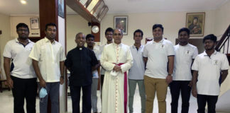 New Bishop of Kandy visits the CSsR Studentate
