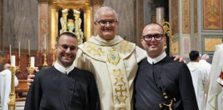 Perpetual vows of the two confreres in the Province of Rome