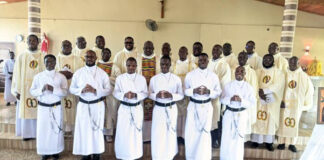 The first religious profession of six brothers in the Vice Provinces of Nigeria and West Africa