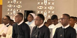 Two Priests and Three Deacons in the Vice-Province of Madagascar