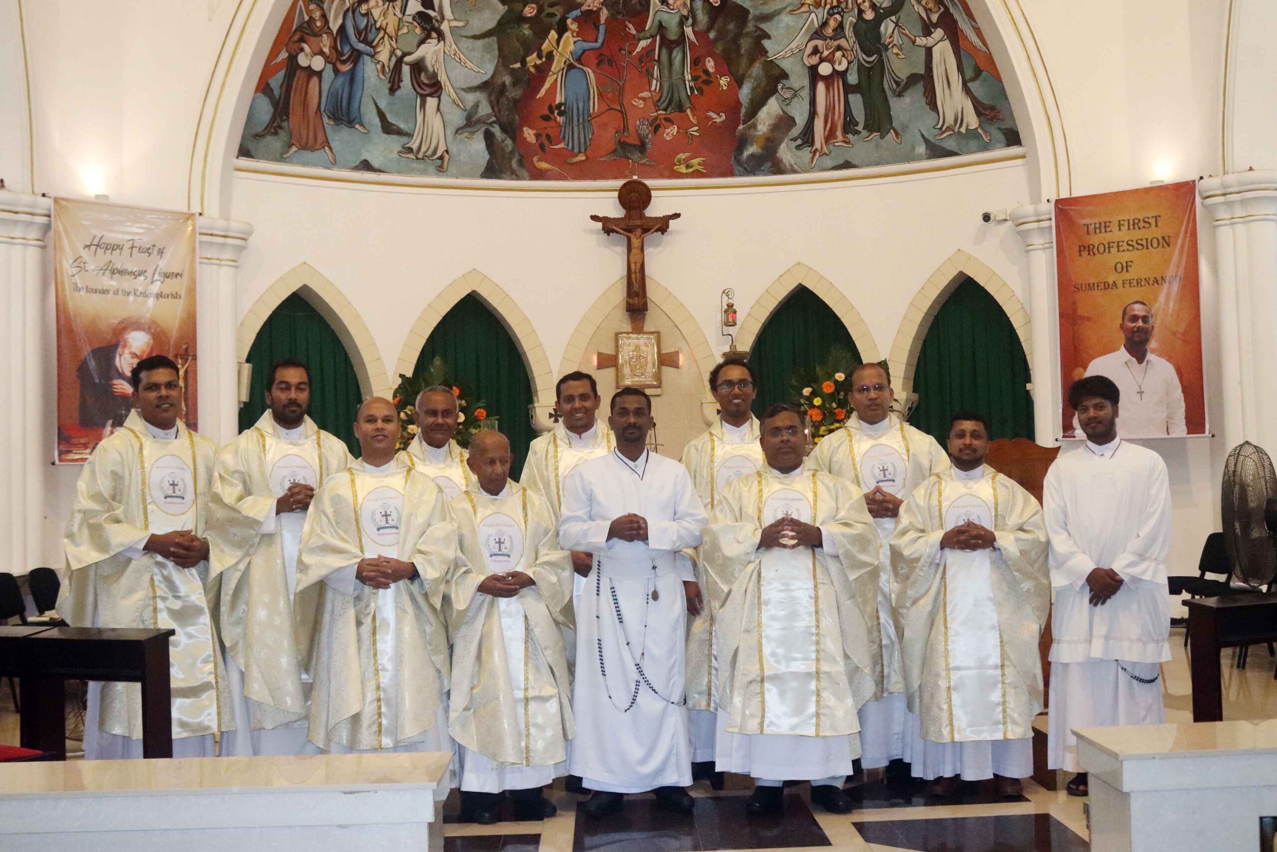 Sri Lanka: Feast of St Alphonsus and the First Profession of Br. Sumeda Fernando, C.Ss.R. in Colombo