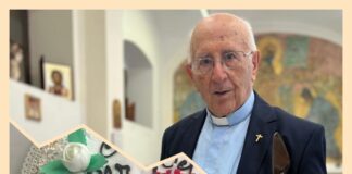 Rome: The 75th anniversary of Father Ezio Marcelli’s profession was celebrated at San Gioacchino