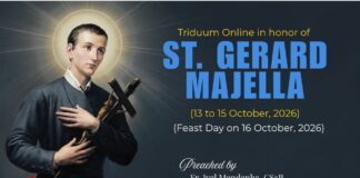 Triduum in Honour of St. Gerard Majella: Leadership at the Service of Mission