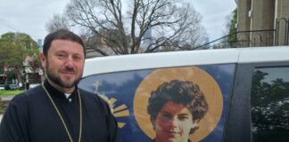 Carlo Acutis welcomed by Redemptorist Cardinal Mykola Bychok in Melbourne